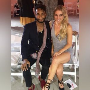 V-neck Sleeveless Pleated Side Slit Dress Grey - Comfortable fabric